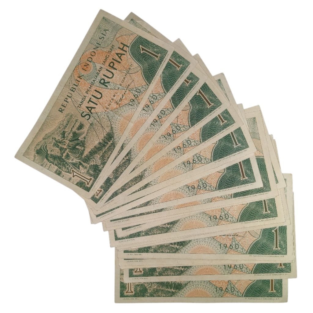 UANG KUNO 1 RUPIAH TAHUN 1960 TAHUN LANGKA