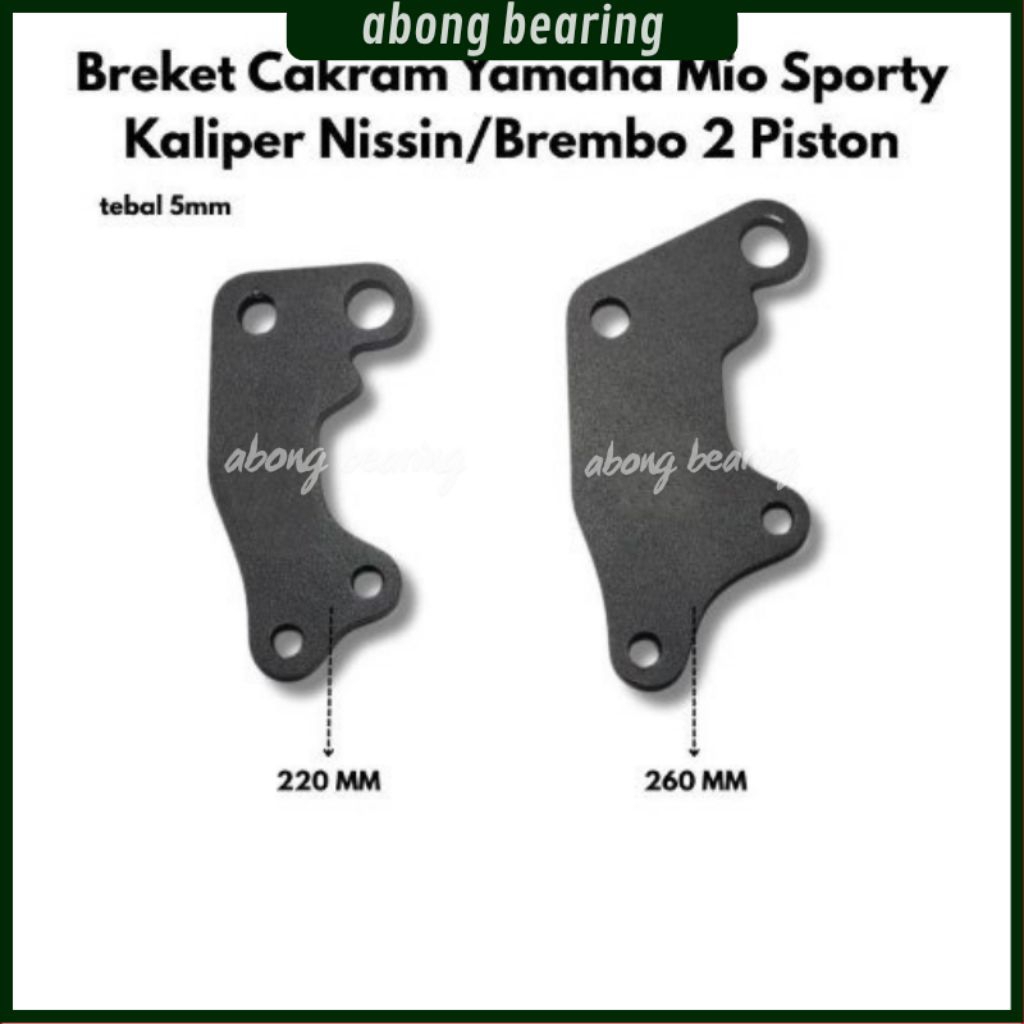 Breket Kaliper Mio sporty Kaliper Nissin Samurai 2 Piston 220 & 260 Mm Mio Sporty