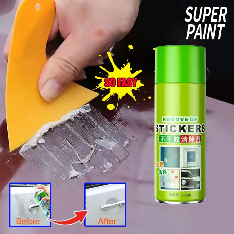 Spray Remove Sticker - Spray Penghilang Noda Cat & Lem Sticker Penghapus Bekas Lem penghapus bekas c