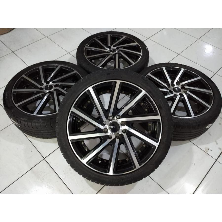 Velg Mobil Bekas Racing Hsr Jari-Jari Ring 18 Lebar 7 Et45 Baut 8x100/114,3 Buat Vios Avanza Jazz