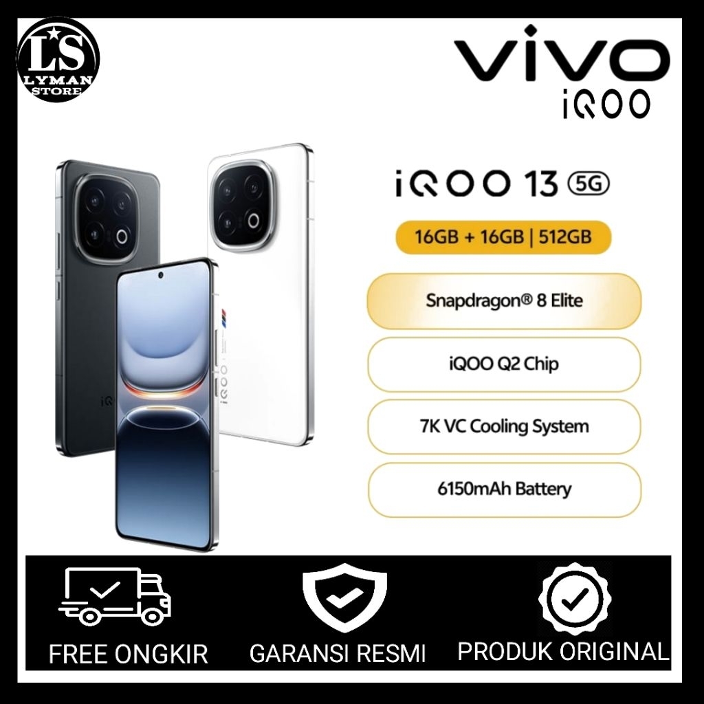 Vivo Iqoo 13 5G 16/512Gb Garansi Resmi 100% Original