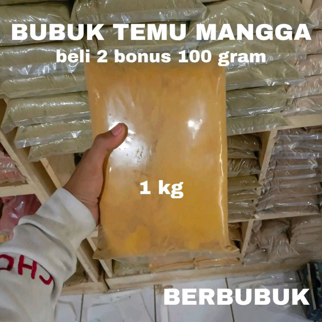 

Bubuk Serbuk Temu Mangga 1kg 1000 gram asli tanpa campuran original Powder Herbal