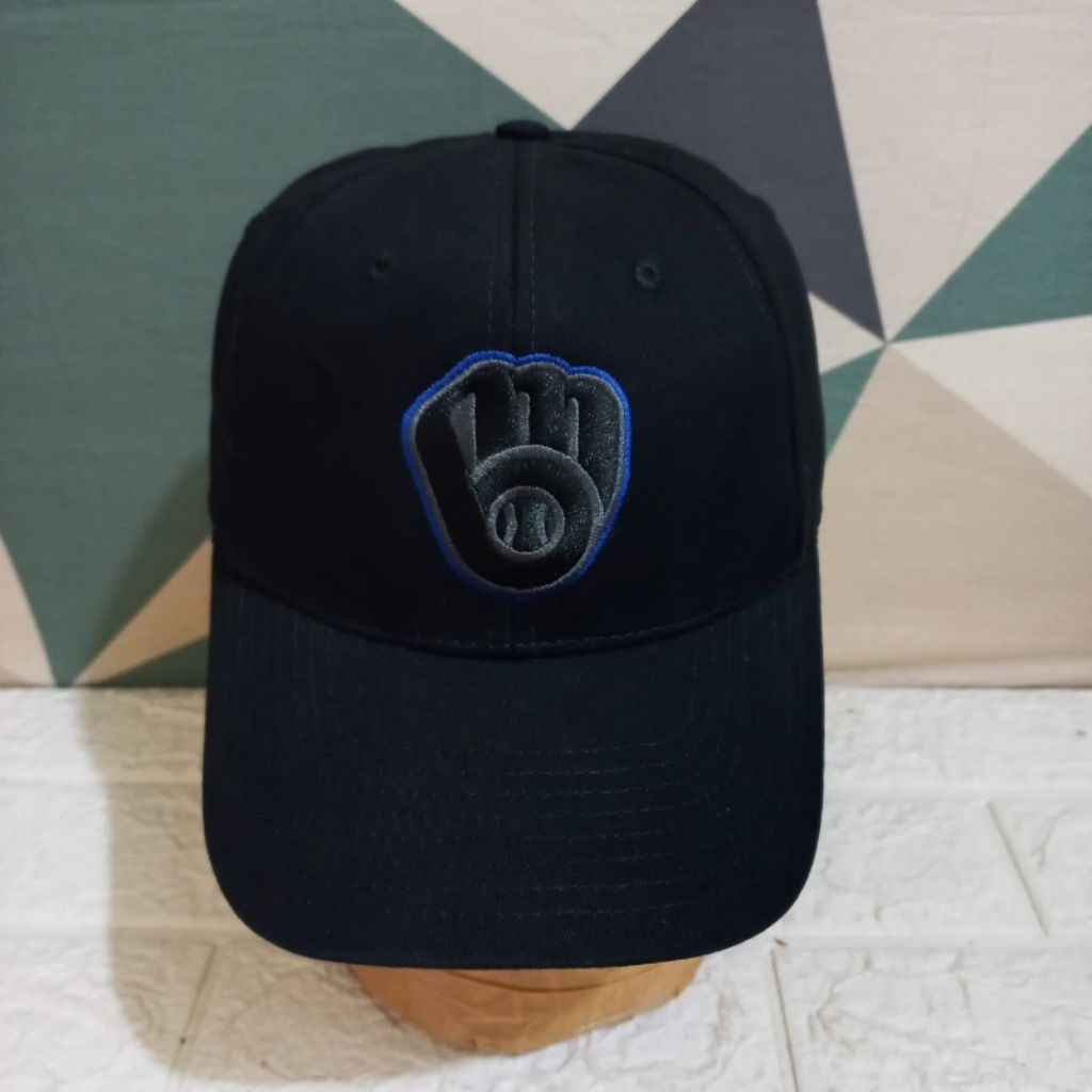 Topi eMLB x FF Second Topi Original Hitam Setelan stok 7200