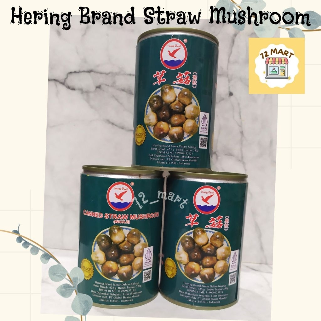 

Herring Brand Staw Mushroom 425gr/Jamur Merang