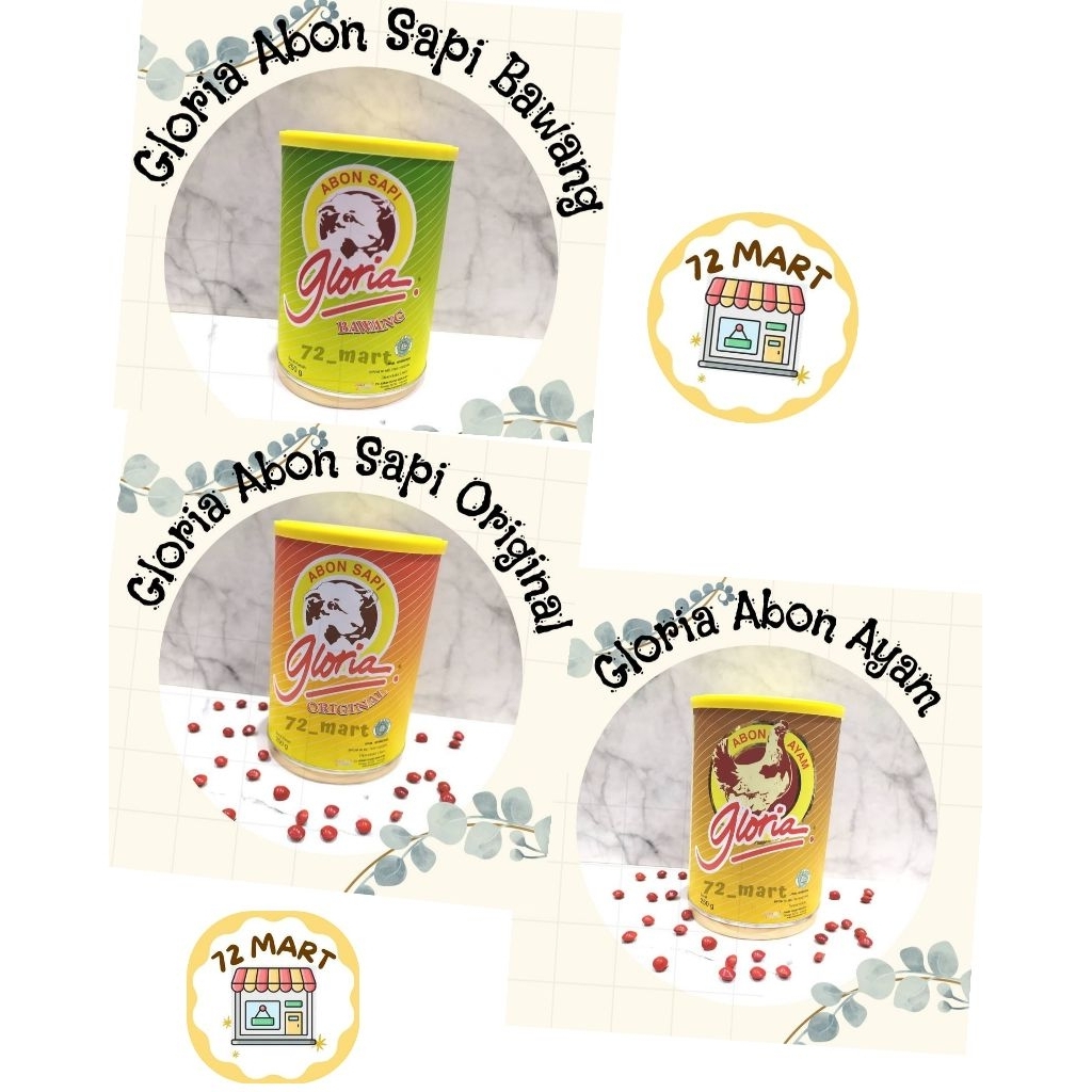 

Abon Sapi Original Gloria/Abon Sapi Bawang Gloria /Abon Ayam Gloria 250gr