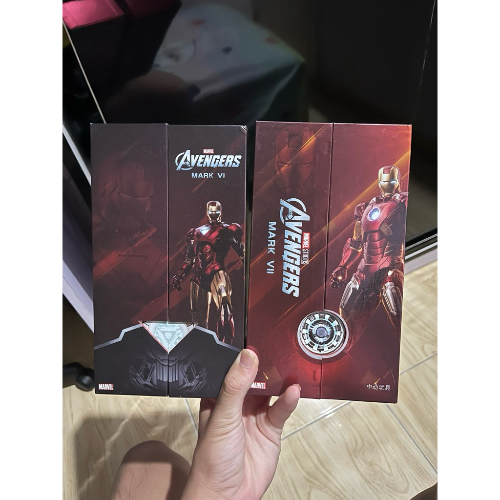 iron man zd toys mark 7, mark 6 BIB