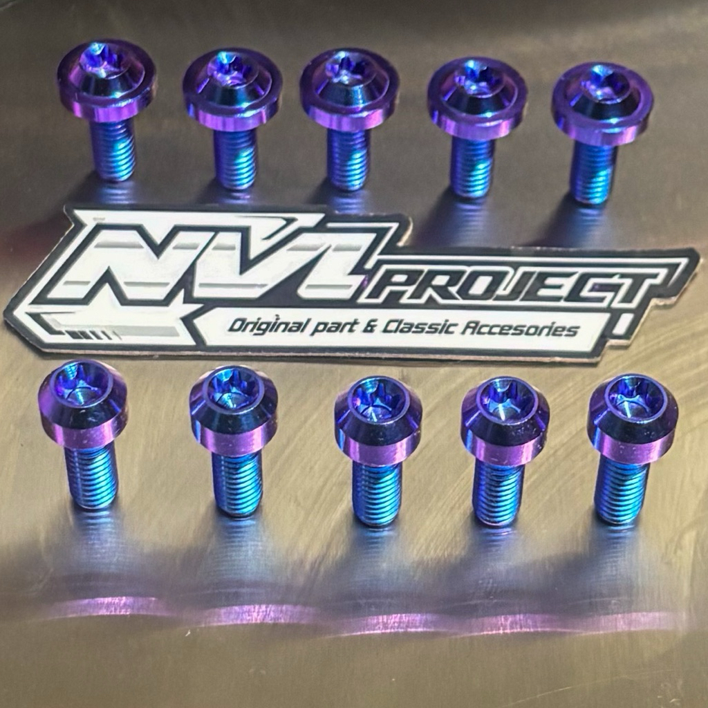 Baut Titanium Gr5 disc cakram nx7 nx4 nf4 drat 10 M6x15 small big