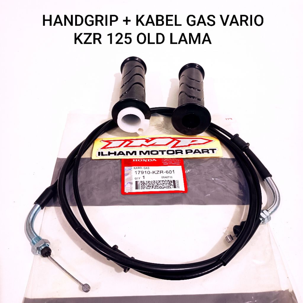 HANDGRIP + KABEL GAS VARIO KZR 125 OLD LAMA