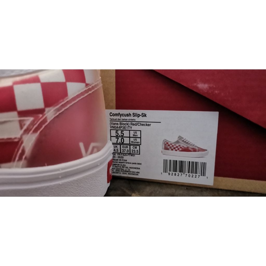 Vans Slip Skool Checkerboard Comfycush