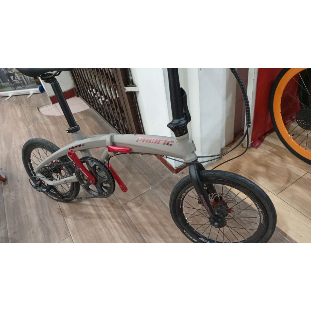sepeda lipat pacific noris rx 16 inch alloy - original