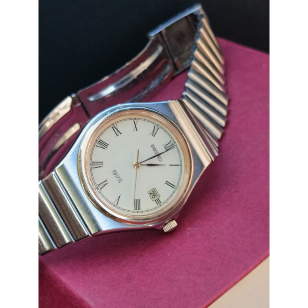 jp463 Jam tangan SEIKO Spirit kalender Japan quartz movement