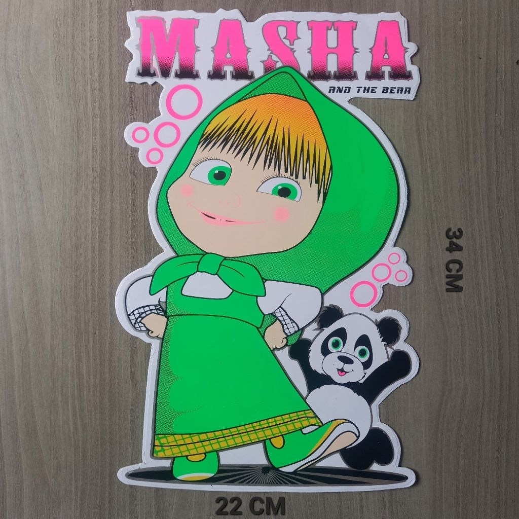 

STIKER MASHA AND THE BEAR VINYL BESAR