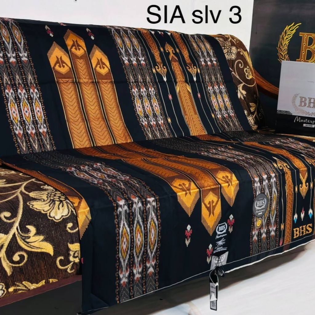 Sarung BHS Masterpiece SIK SIA Silver Premium Mercerized Songket Timbul ATBM (Bisa COD)