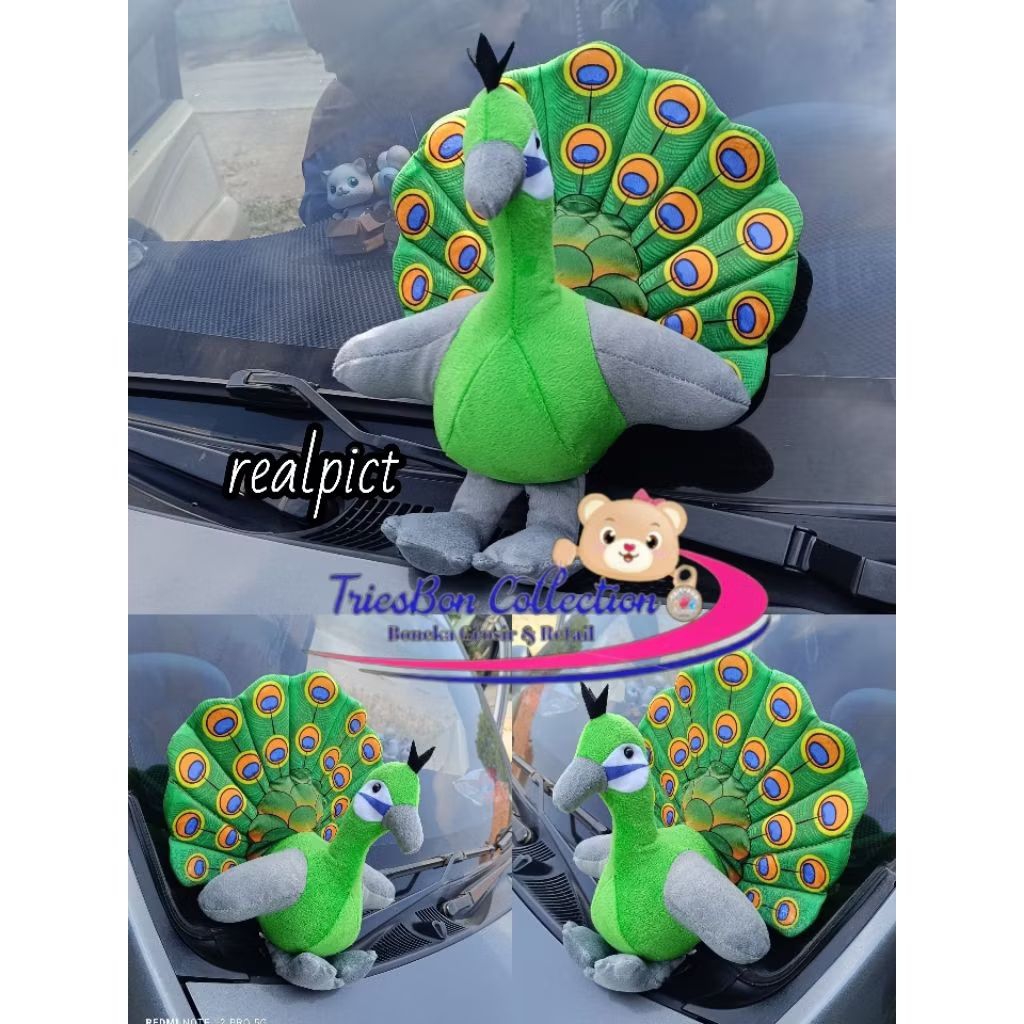 BONEKA BURUNG MERAK PEACOCK LUCU IMUT HARGA MURAH
