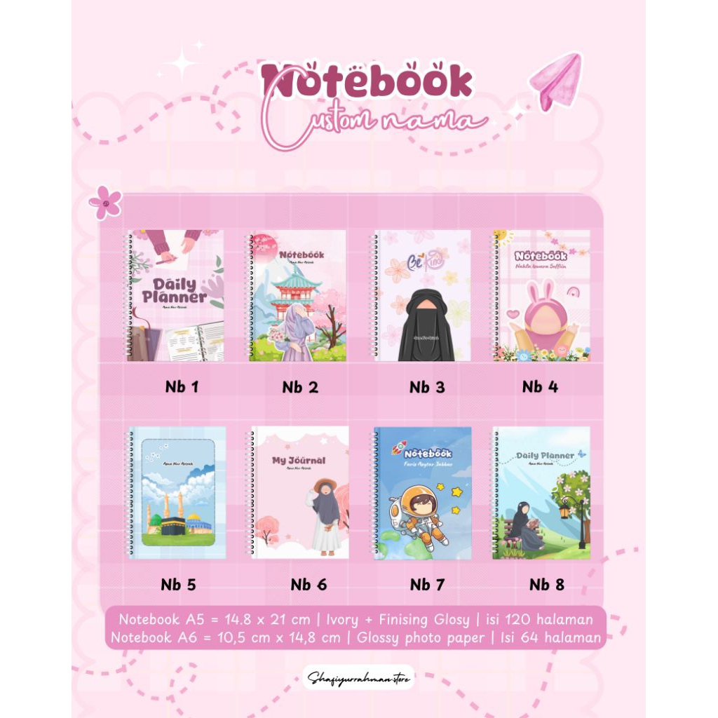 

NOTEBOOK FREE CUSTOM NAMA A5-120 HALAMAN