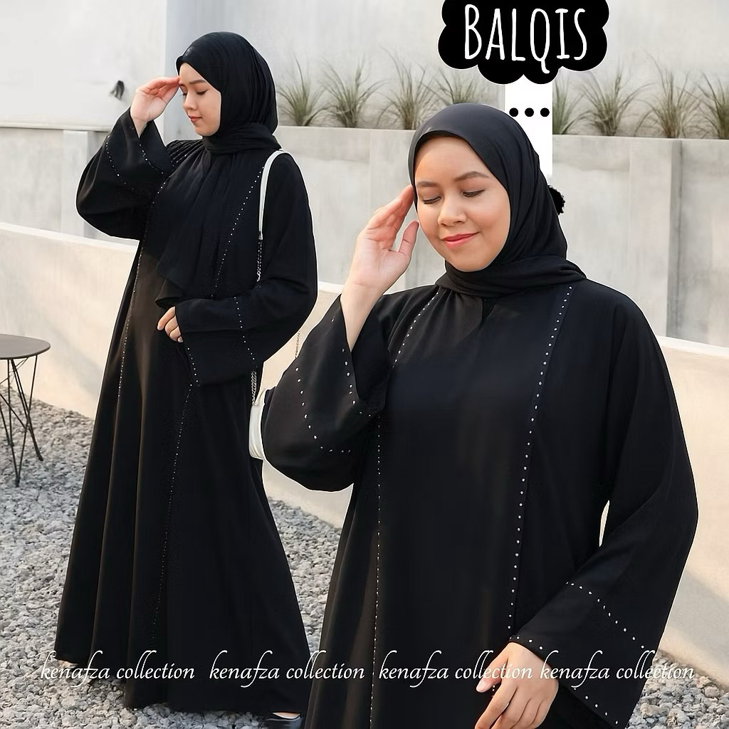 abaya hitam gamis syari umroh jubah112 wanita muslimah dewasa..anggun cantik