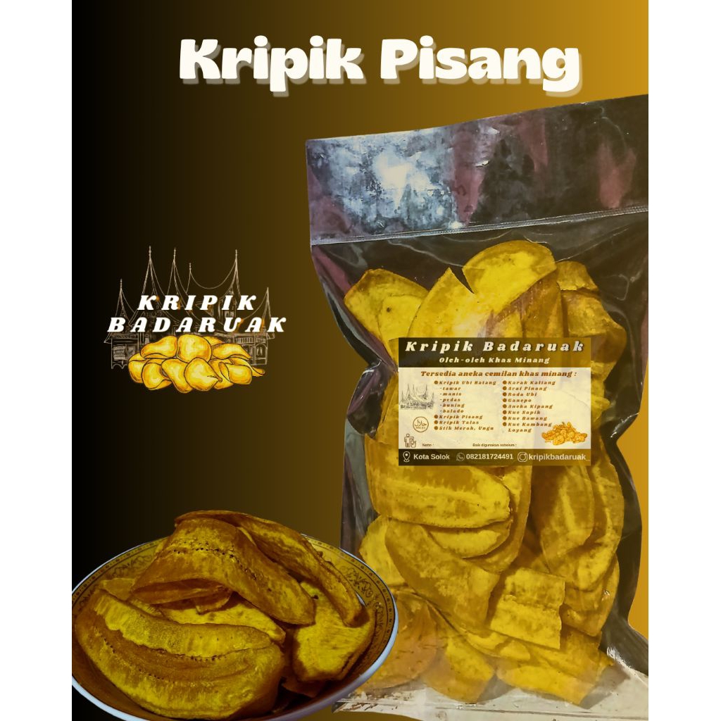 

Kripik Pisang | Makanan Tradisional khas Sumatera Barat | Oleh-oleh dari Minangkabau | Kripik Pisang Gurih dan Renyah | Homemade Kota Solok