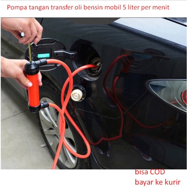 Pompa tangan transfer oli bensin mobil 5 liter per menit