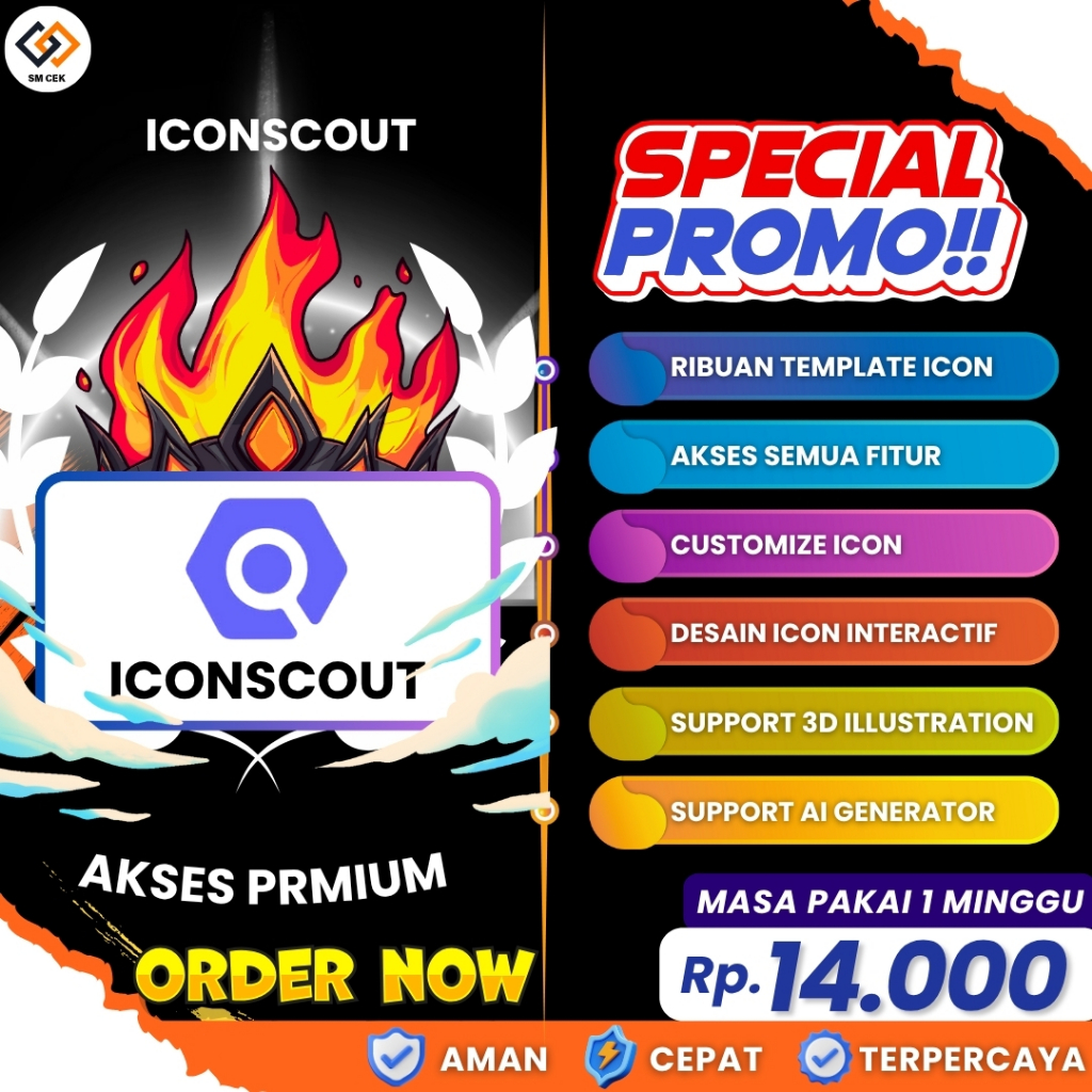 ICONSCOUT : Ribuan Assets Icon Premium Bebas Download, Cocok Untuk Desain Konten Apapun