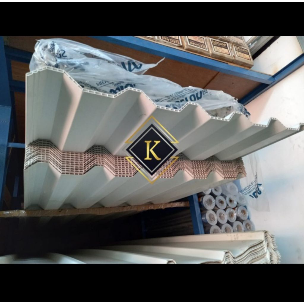 ATAP UPVC ASKA LITE 830 X 7 MM PANJANG 5 METER GELOMBANG SAMA DENGAN ALDERON 830 TWINWALL DOUBLE LAY