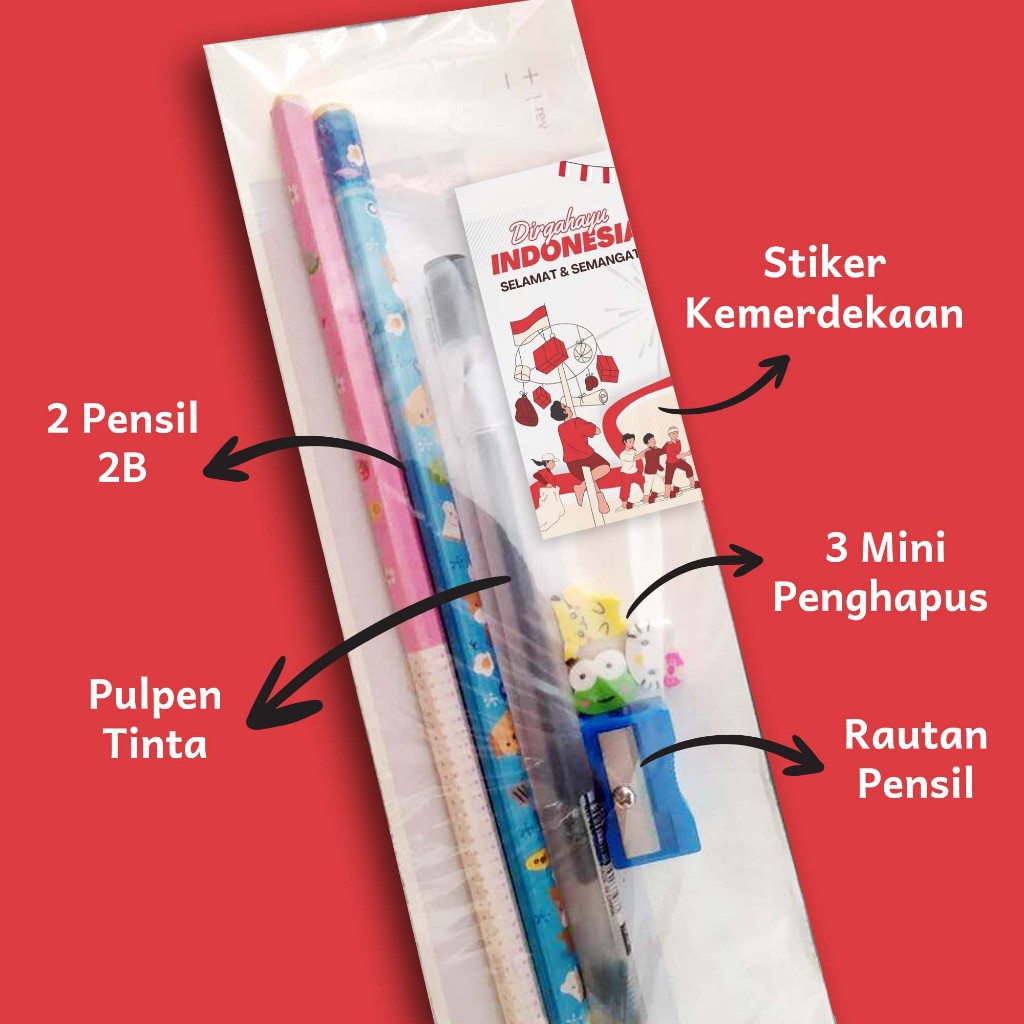 

Hadiah lomba Murah Meriah 17 Agustusan | Paket Alat Tulis Lengkap