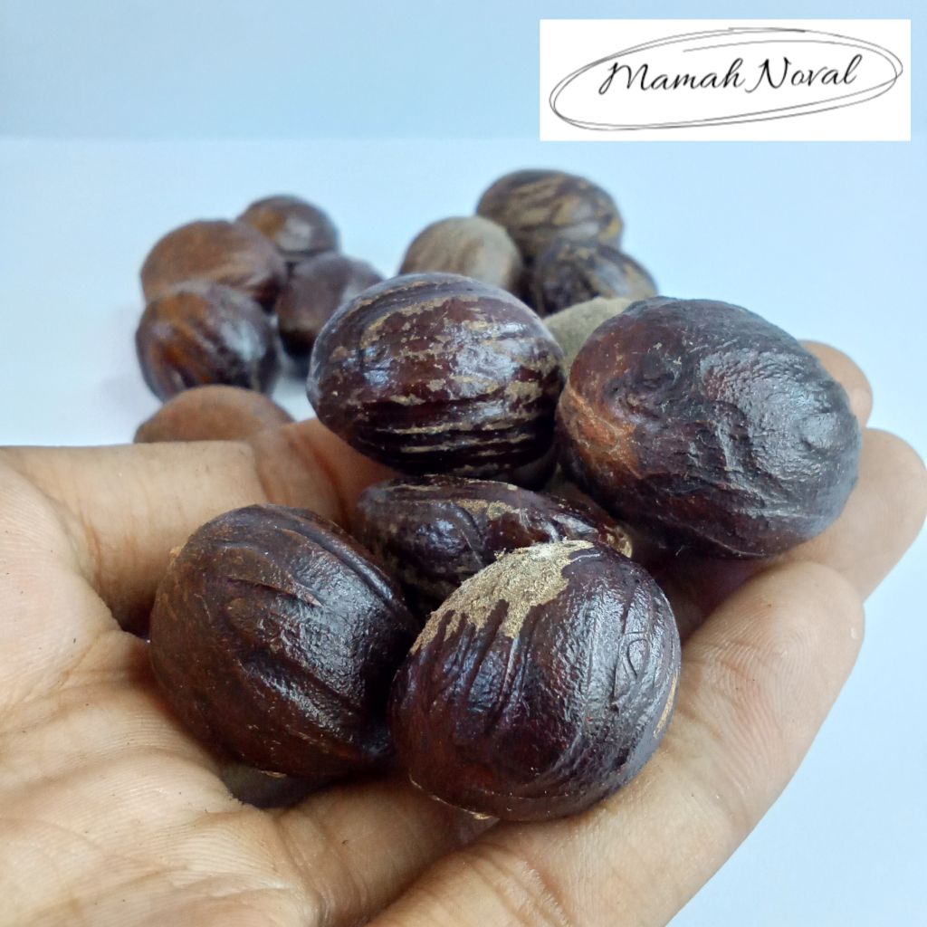 

Biji pala utuh 50 gram / bumbu dapur / rempah / herbal / penyedap