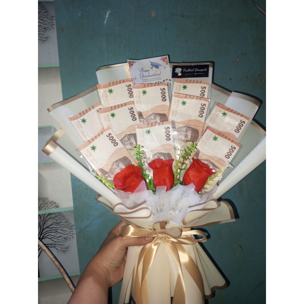 Monay cake, buket uang, buket kosongan, buket Snack