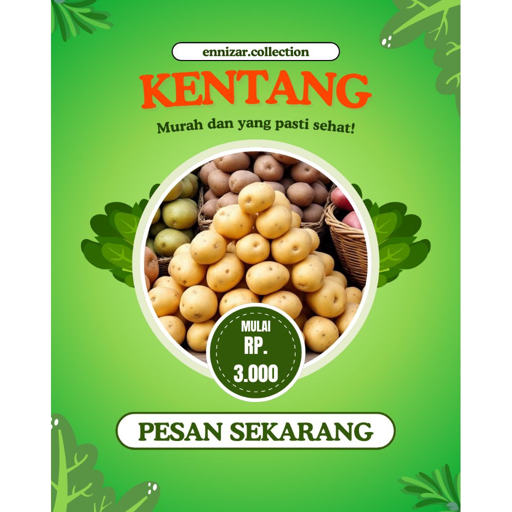 

Kentang khas Wonosobo dieng.