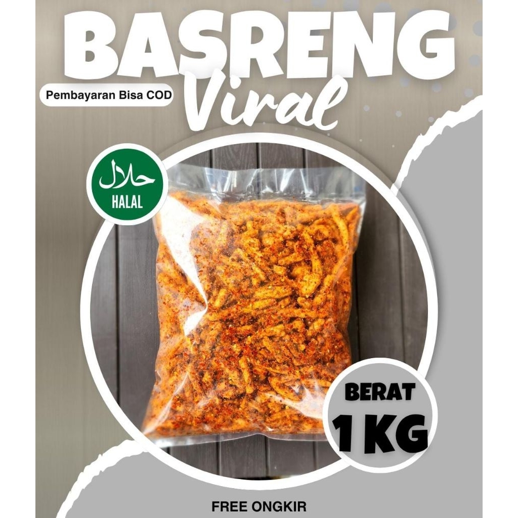 

Basreng Original Pedas Daun Jeruk Viral 1KG Cemilan Sultan Cianjur Snack Temen Ngemil Renyah Nagih
