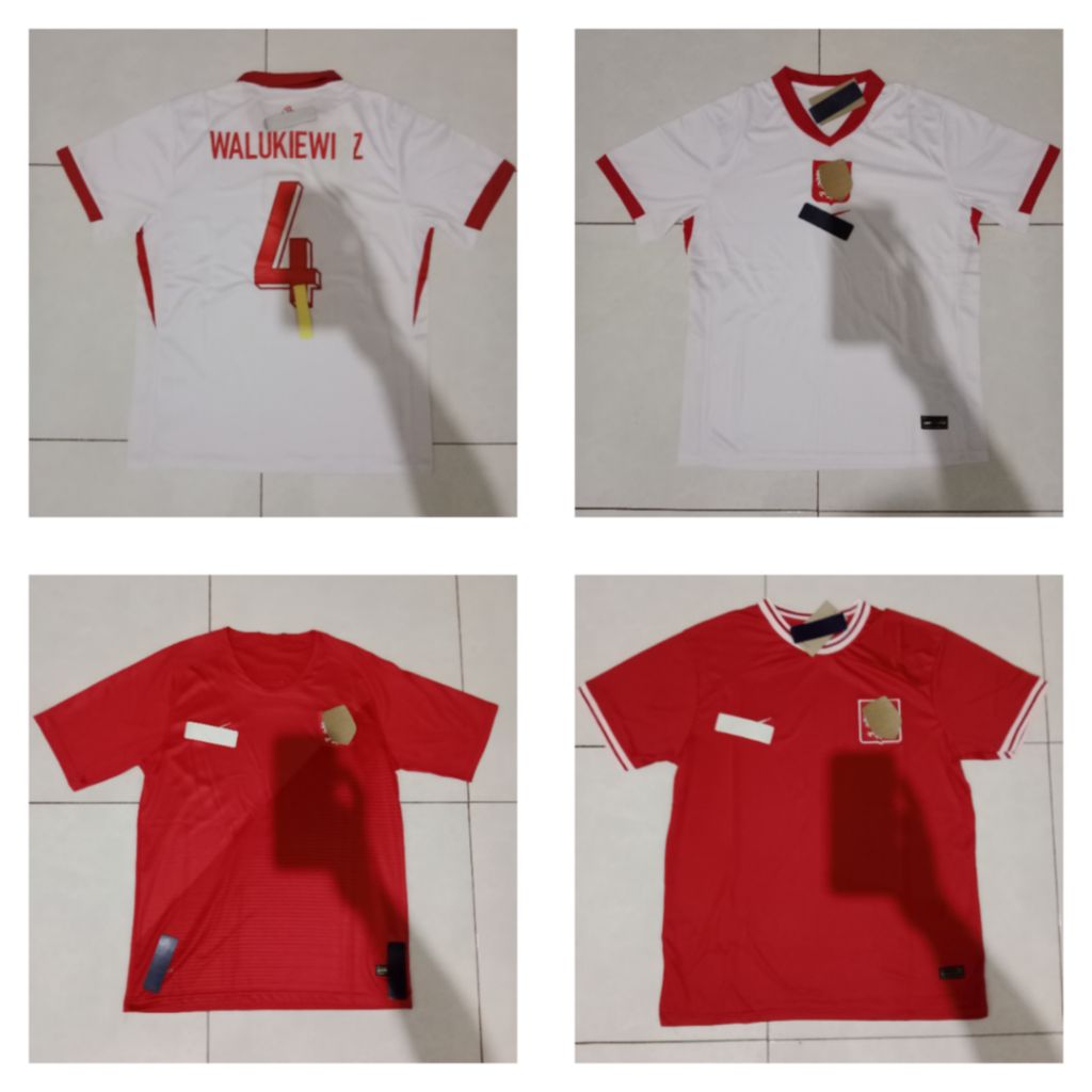 jersey polandia home,away,waluekiewicz merah putih