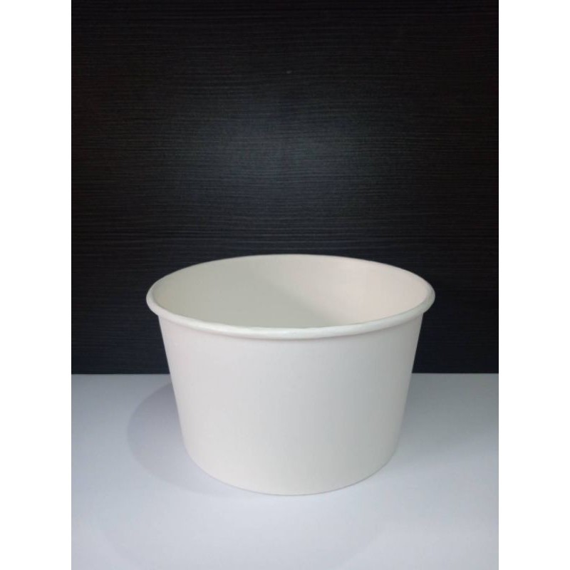 Paper Bowl 360ml / 12 oz / Bowl Only / Mangkok Kertas Kecil Untuk Bakso mie dimsum / Bowl Kertas