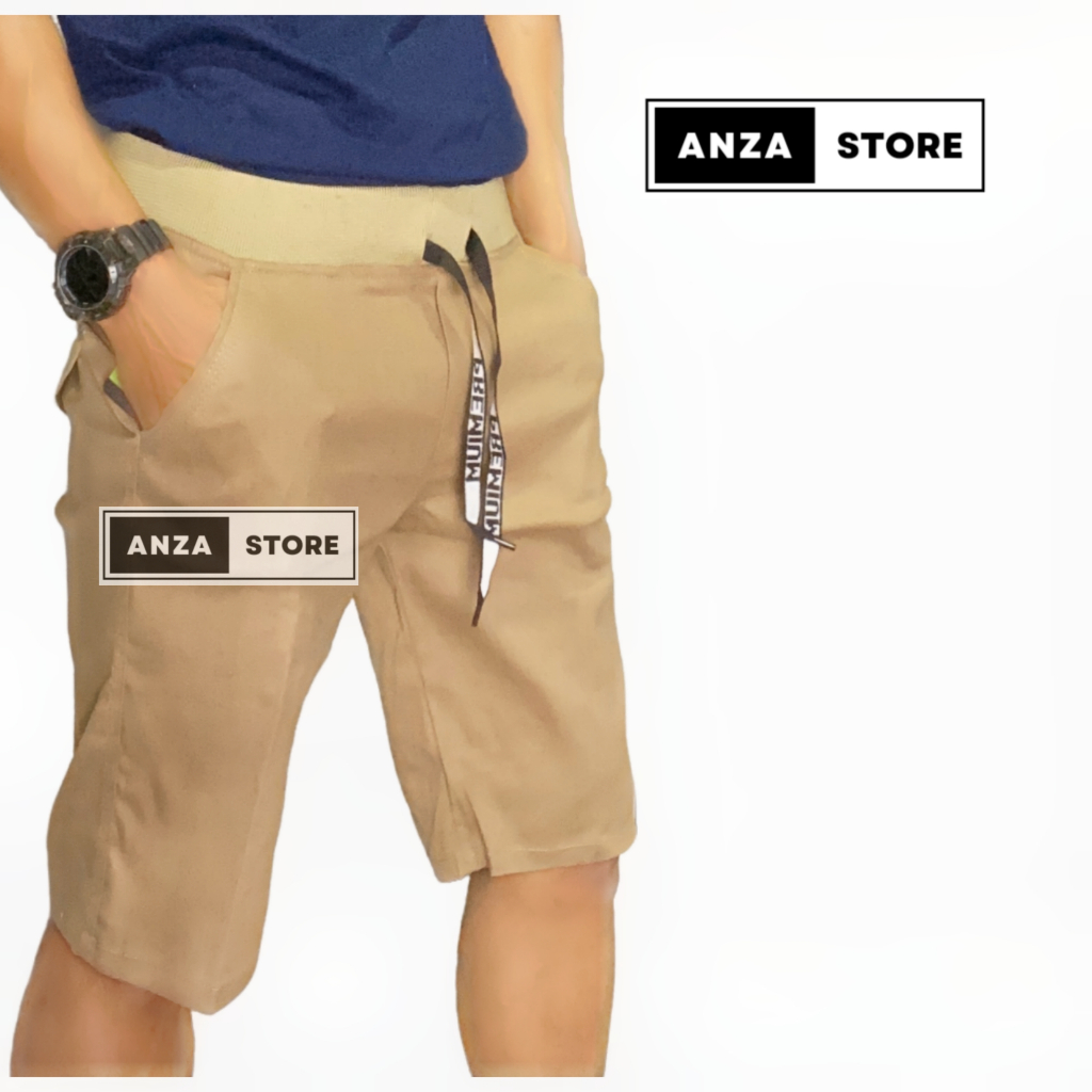 Celana Pendek Chinos Chino Pria Premium ORIGINAL Chinos Pants Pinggang Rib Karet Twill Combed Diamon