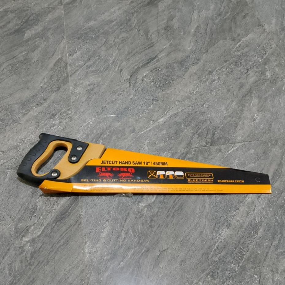 Gergaji Kayu Gagang Kayu Lapis Karet Merk Eltoro 18'' 18In 18Inch