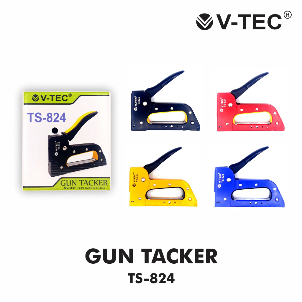 

STAPLER TEMBAK / GUN TACKER V-TEC TS-824 (PCS) / V-TEC STAPLER GUN TACKER TS-8H / TS-824