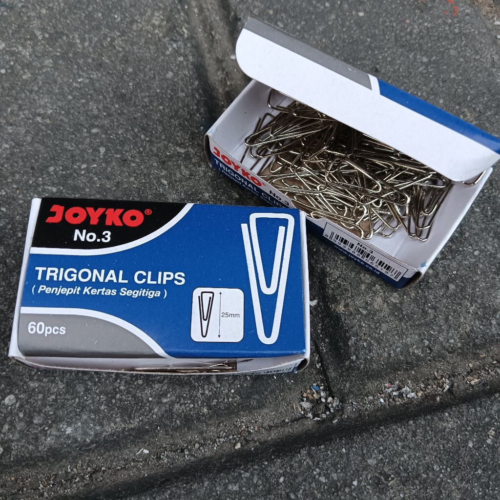 

Clip Penjepit buku Warna Vinyl paper clips Joyko No,3 isi 60pcsPenanda Buku Atk grosir