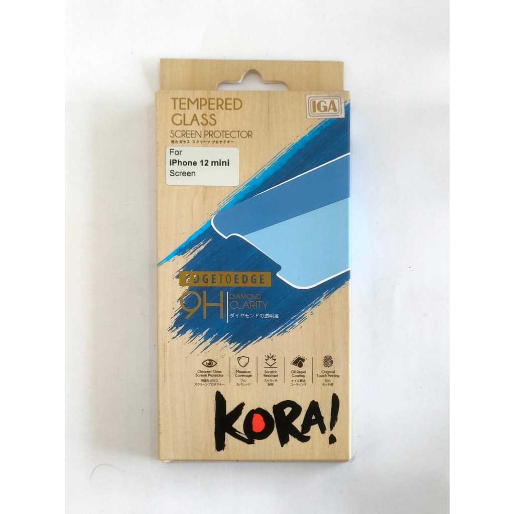 KORA Tempered Glass Full Clear for iPhone 12 Mini Screen