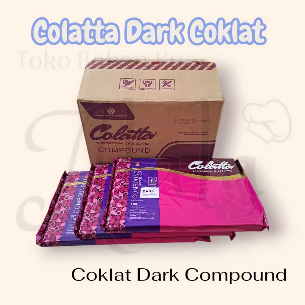 

Cokelat Batang - Collata Dark Chocolate Compound Kemasan 1 kg