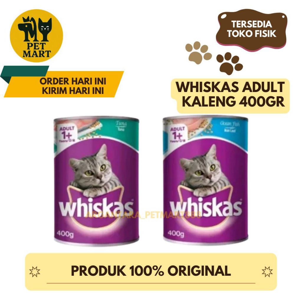 Whiskas Kaleng 400gr Makanan kucing whiskas kaleng