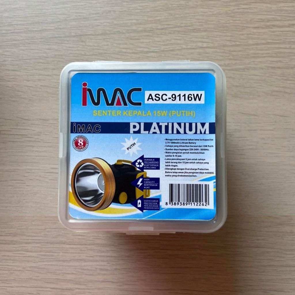 SENTER KEPALA 15 WATT IMAC ASC-9116 W