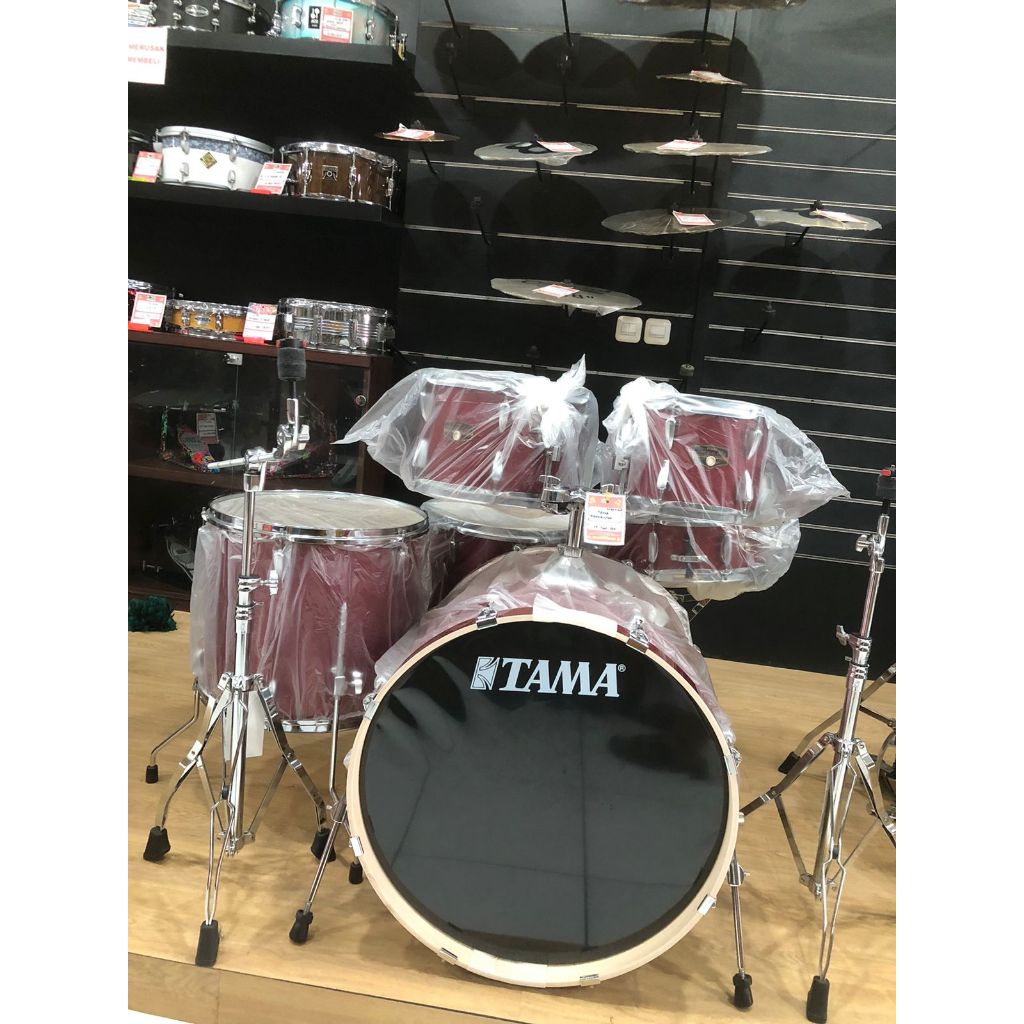 Tama Imperialstar IP62H6W BRM / Drum Akustik Tama Burn Red Mist 5pcs
