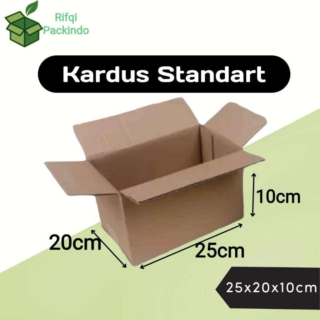 

Kardus Standart Polos Ukuran 25x20x10cm / Dus Standart / Box Standart / Kotak Standart / Karton