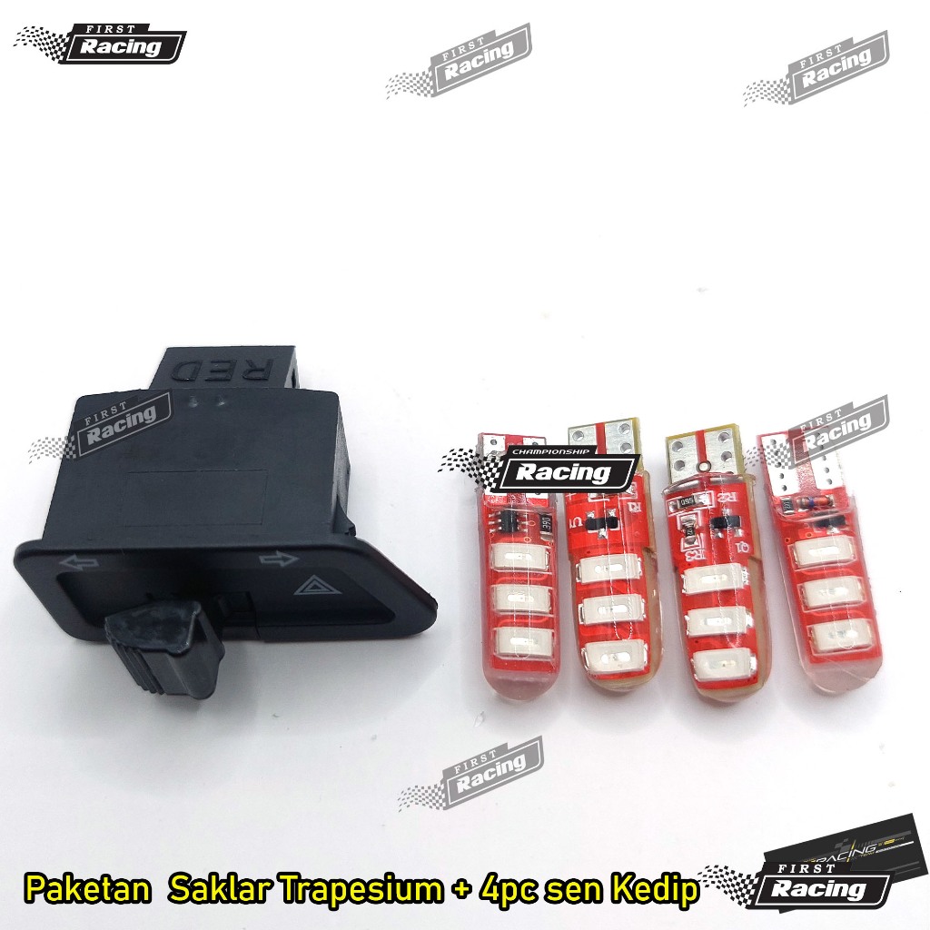 promo Tombol Saklar Sein dan Hazard Motor + 4pc Lampu sein motor beat karbu supra x revo kharisma