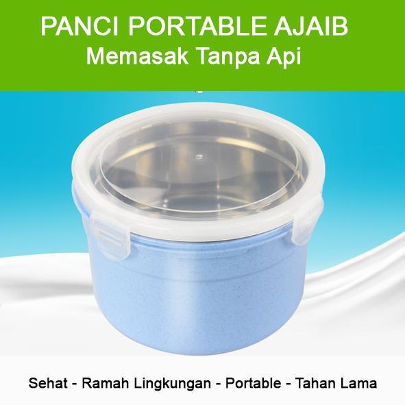 Panci Pemanas Tanpa Api/Listrik Lunch Box Penghangat Makanan