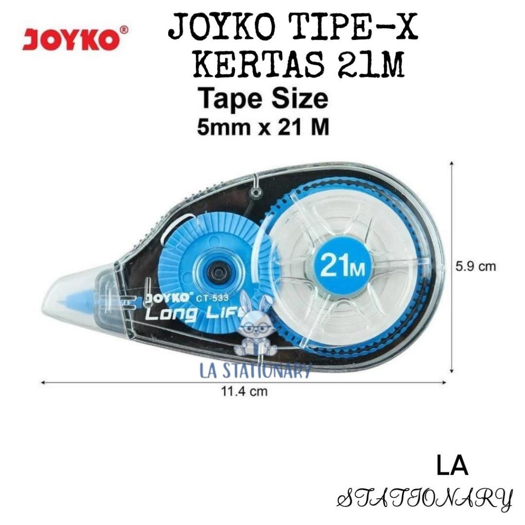 

Kertas Pita Koreksi Joyko CT-533 Tipe X Long Life 21M per Pcs