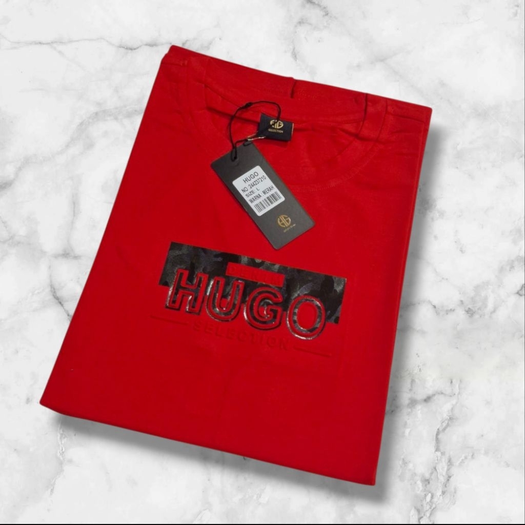 Kaos Oblong Hugo Selection Pria Original Terbaru