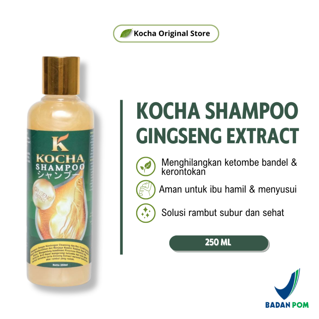 Kocha Shampoo Anti Ketombe dan Obat Rambut Rontok Penghilang Ketombe Berkerak Parah Paling Ampuh