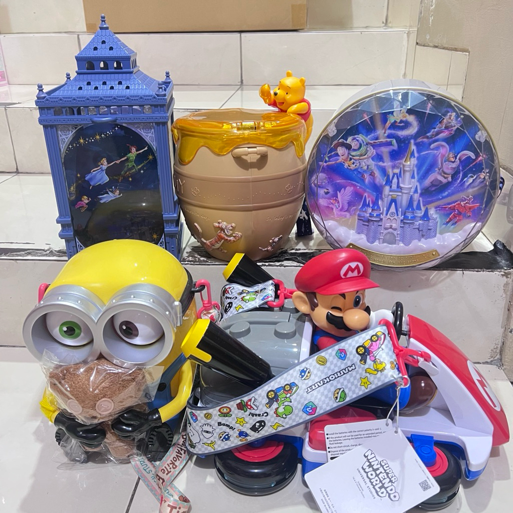 

Popcorn bucket Tokyo Disneyland, Popcorn bucket Tokyo Disneysea, Popcorn Bucket Sylvanian Families, Popcorn Bucket Universal Studio Japan