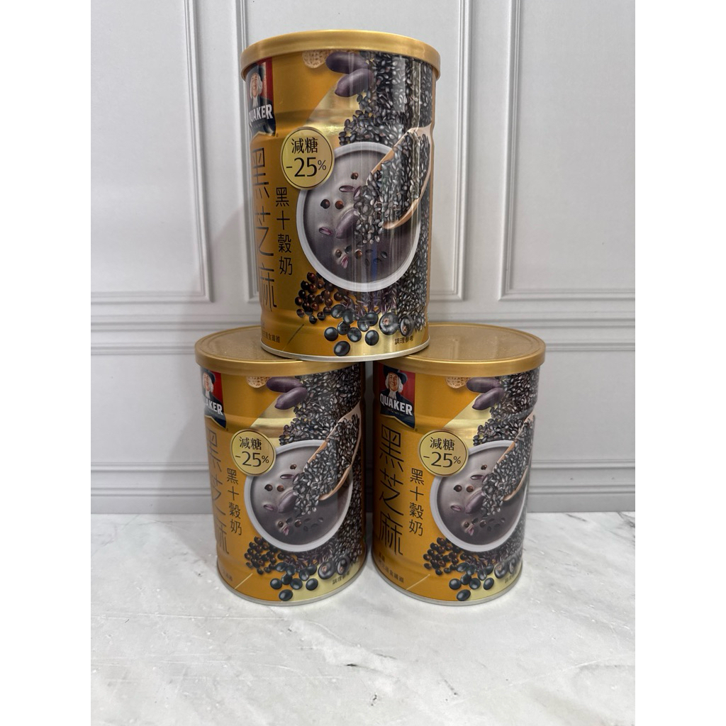 

Quaker black sesame 390gr / Quaker taiwan / less sugar 25% / Quaker wijen hitam
