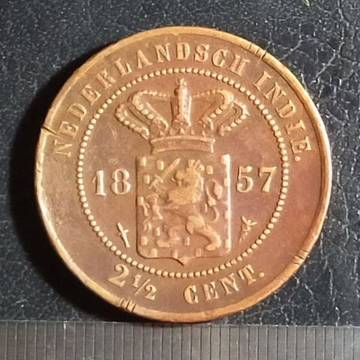 #58-BB. KOIN KUNO || BENGGOL 2.5 CENT TAHUN 1857