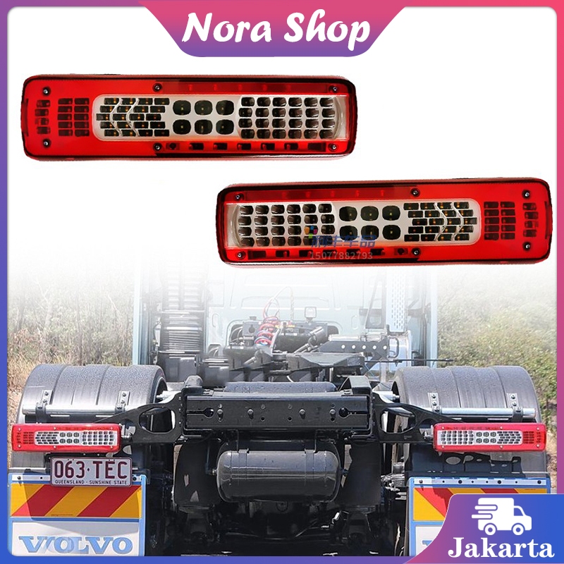 Lampu Setopan Kedip Belakang Truk Untuk Volvo 20565106 20565107 LED 24V Lampu Rem Belakang